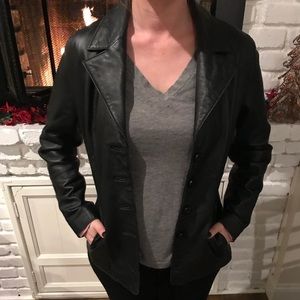 Wilsons Leather Jacket with Pink Lining (Small)